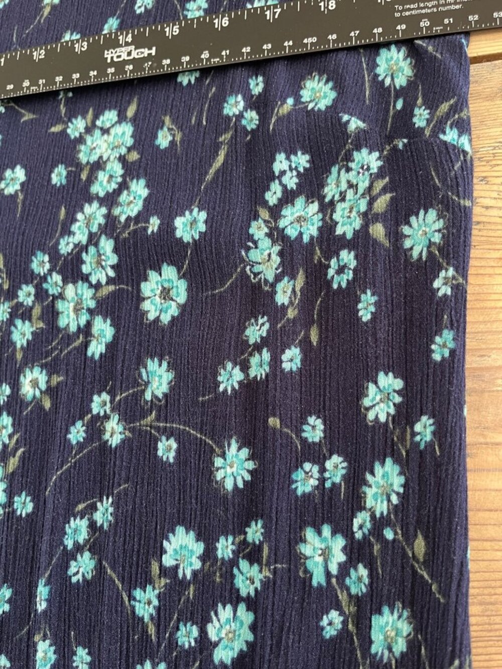 Vtg 90s R&K Original Sleeveless Midi Dress Womens L Navy Floral Ditsy Cottage - Picture 5 of 6